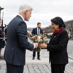 Oficiální návštěva prezidentky Gruzie, 11.12. 2023, foto: Tomáš Fongus  