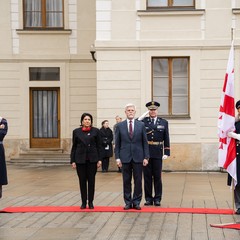 Oficiální návštěva prezidentky Gruzie, 11.12. 2023, foto: Tomáš Fongus  