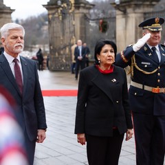 Oficiální návštěva prezidentky Gruzie, 11.12. 2023, foto: Tomáš Fongus  