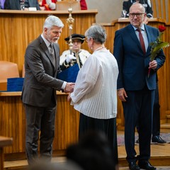 Předání jmenovacích dekretů profesorům, Karolinum, 12.12. 2023, foto: Tomáš Fongus