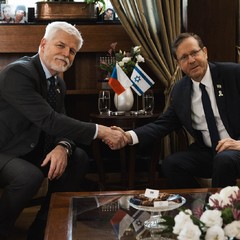 Setkání s prezidentem Státu Izrael Jicchakem Herzogem, oficiální návštěva Státu Izrael a Státu Katar, 15.1. 2024, foto: Zuzana Bönisch 