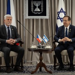 Setkání s prezidentem Státu Izrael Jicchakem Herzogem, oficiální návštěva Státu Izrael a Státu Katar, 15.1. 2024, foto: Zuzana Bönisch 
