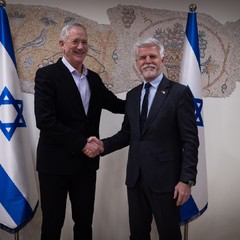 Setkání s členem válečného kabinetu a předsedou bloku Národní jednoty Bennym Gantzem, oficiální návštěva Státu Izrael a Státu Katar, 15.1. 2024, foto: Zuzana Bönisch 