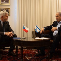 Jednání s předsedou vlády Státu Izrael Benjaminem Netanjahuem, oficiální návštěva Státu Izrael a Státu Katar, 15.1. 2024, foto: Zuzana Bönisch 