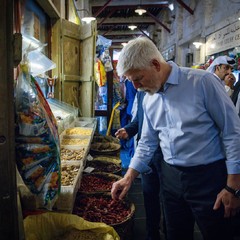 Návštěva tradičního tržiště v Dauhá, Oficiální návštěva Státu Izrael a Státu Katar, 17.1. 2024, foto: Zuzana Bönisch 