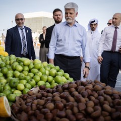 Návštěva tradičního tržiště v Dauhá, Oficiální návštěva Státu Izrael a Státu Katar, 17.1. 2024, foto: Zuzana Bönisch 