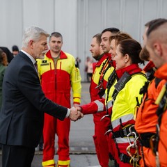 Návštěva Odboru letecké záchranné služby a urgentní medicíny AČR, letiště Plzeň – Líně , oficiální návštěva Plzeňského kraje, 23.1. 2024, foto: Tomáš Fongus    