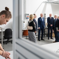 Návštěva firmy Lintech, Domažlice, oficiální návštěva Plzeňského kraje, 24.1. 2024, foto: Tomáš Fongus  