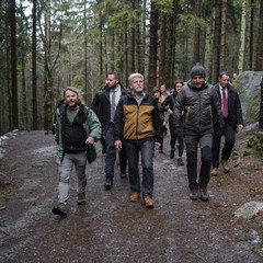 Vlčí výběh, Národní park Šumava, Srní, oficiální návštěva Plzeňského kraje, 24.1. 2024, foto: Tomáš Fongus 