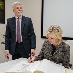 Setkání se hejtmanem Rudolfem Špotákem, jednání s představiteli kraje , oficiální návštěva Plzeňského kraje, 23.1. 2024, foto: Tomáš Fongus    
