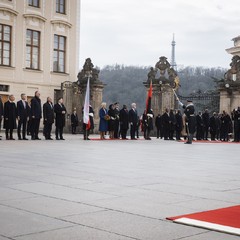 Oficiální návštěva prezidenta Angolské republiky, Pražský hrad, 21. 2. 2024, foto: Zuzana Bönisch