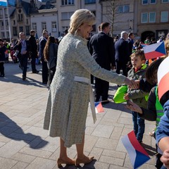Příchod k radnici města Lucemburk, státní návštěva Lucemburského velkovévodství, Lucembursko, 29.2. 2024, foto: Zuzana Bönisch