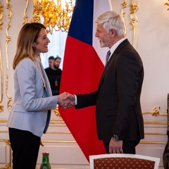 Prezident republiky přijal předsedkyni Evropského parlamentu