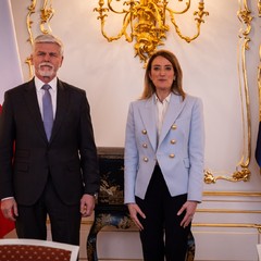 Prezident republiky přijal předsedkyni Evropského parlamentu
