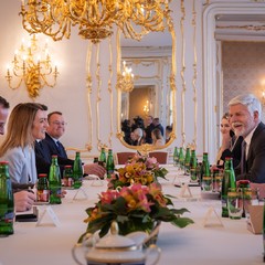 Prezident republiky přijal předsedkyni Evropského parlamentu