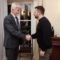 Bilaterální jednání s prezidentem Ukrajiny Volodymyrem Zelenskym, Mnichov, 17.2. 2024, foto: Tomáš Fongus