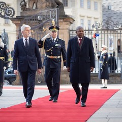 Oficiální návštěva prezidenta Angolské republiky, Pražský hrad, 21. 2. 2024, foto: Zuzana Bönisch