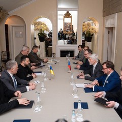 Bilaterální jednání s prezidentem Ukrajiny Volodymyrem Zelenskym, Mnichov, 17.2. 2024, foto: Tomáš Fongus