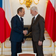 Prezident republiky přijal předsedu vlády Polské republiky 