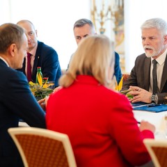 Prezident republiky přijal předsedu vlády Polské republiky 