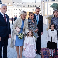 Příchod k radnici města Lucemburk, státní návštěva Lucemburského velkovévodství, Lucembursko, 29.2. 2024, foto: Tomáš Fongus