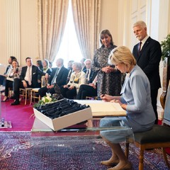 Návštěva radnice města Lucemburk, státní návštěva Lucemburského velkovévodství, Lucembursko, 29.2. 2024, foto: Tomáš Fongus