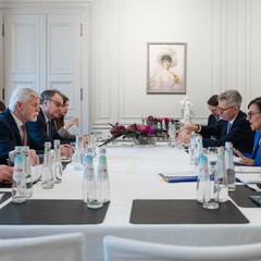 Bilaterální jednání se zvláštní zmocněnkyní USA pro obnovu Ukrajiny Penny Pritzker,Mnichov, 16.2. 2024, foto: Tomáš Fongus