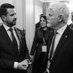 Bilaterální jednání s prezidentem Černé Hory Jakovem Milatovićem, Mnichov, 16.2. 2024, foto: Tomáš Fongus