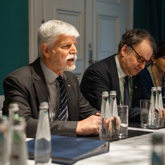 Bilaterální jednání s předsedou britské opozice Keirem Starmerem, Mnichov, 17.2. 2024, foto: Tomáš Fongus 