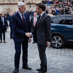 Pracovní návštěva francouzského prezidenta, Pražský hrad, 5.3. 2024, foto: Zuzana Bönisch