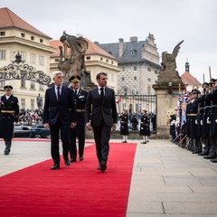 Pracovní návštěva francouzského prezidenta, Pražský hrad, 5.3. 2024, foto: Zuzana Bönisch