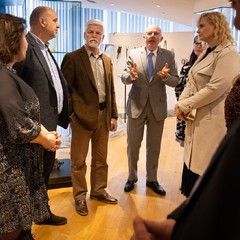 Návštěva sklárny Kavalierglass, a.s., Sázava, 7.3. 2024, foto: Zuzana Bönisch