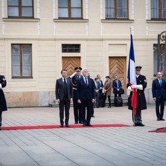 Pracovní návštěva francouzského prezidenta, Pražský hrad, 5.3. 2024, foto: Zuzana Bönisch