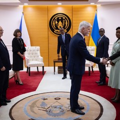 Jednání prezidenta republiky Petra Pavla s prezidentem Rwandské republiky Paulem Kagamem, 6.4.2024, foto: Zuzana Bönisch