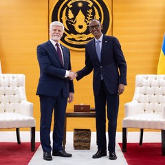 Jednání prezidenta republiky Petra Pavla s prezidentem Rwandské republiky Paulem Kagamem, 6.4.2024, foto: Zuzana Bönisch