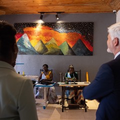 Návštěva prezidenta republiky Petra Pavla v rozvojovém projektu Talking Through Art, Rwandská republika, 6.4.2024, foto: Zuzana Bönisch