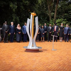 Prezident republiky se zúčastnil vzpomínkového ceremoniálu v Památníku genocidy, Rwandská republika, 7.4.2024, foto: Zuzana Bönisch