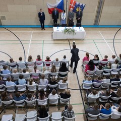 Návštěva prezidenta republiky ve Zlínském kraji, ZŠ a MŠ Mysločovice, 16.4.2024, foto: Zuzana Bönisch