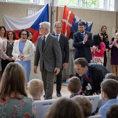 Návštěva prezidenta republiky ve Zlínském kraji, ZŠ a MŠ Mysločovice, 16.4.2024, foto: Zuzana Bönisch