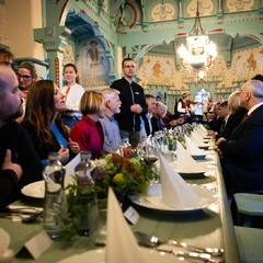 Návštěva prezidenta republiky ve Zlínském kraji, setkání a debata se starosty, Pustevny, Libušín, 16.4.2024, foto: Zuzana Bönisch