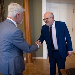 Prezident republiky přijal ministra zdravotnictví Vlastimila Válka, Pražský hrad, 30.4.2024, foto: Zuzana Bönisch