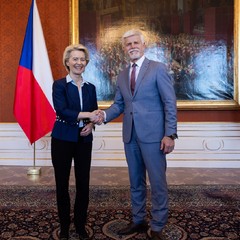 Prezident republiky přijal předsedkyni EK Ursulu von der Leyenovou, Pražský hrad, 30.4.2024, foto: Zuzana Bönisch