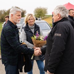 Prezident republiky s manželkou navštívili zemědělce v Radošovicích a Milošovicích, 24.4.2024, foto: Tomáš Fongus