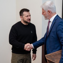 Bilaterální setkání prezidenta republiky s prezidentem Ukrajiny Volodymyrem Zelenským, 11.4.2024, foto: Tomáš Fongus