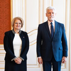 Nová mimořádná a zplnomocněná velvyslankyně Spojených států mexických Ana Berenice Díaz Ceballos Parada, Pražský hrad, 18.4.2024, foto: Tomáš Fongus