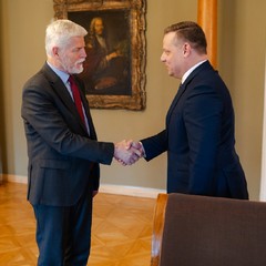 Prezident republiky přijal nového ředitele NBÚ Jana Čuřína, 19.4.2024, foto: Tomáš Fongus