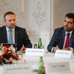 Prezident jednal s místopředsedou vlády Marianem Jurečkou o důchodové reformě, Pražský hrad, 22.4.2024, foto: Tomáš Fongus