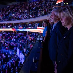 Zahajovací zápas Mistrovství světa v ledním hokeji 2024, O2 Aréna, Praha, 10.5. 2024, foto: Zuzana Bönisch