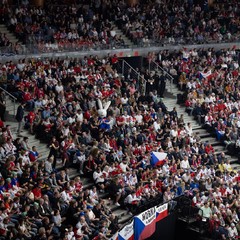 Zahajovací zápas Mistrovství světa v ledním hokeji 2024, O2 Aréna, Praha, 10.5. 2024, foto: Zuzana Bönisch