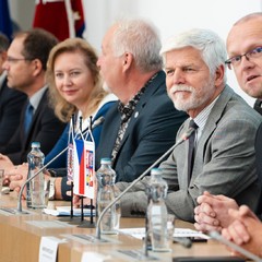Návštěva prezidenta Petra Pavla a paní Evy Pavlové v Pardubickém kraji, Krajský úřad, 21.5.2024, foto: Tomáš Fongus